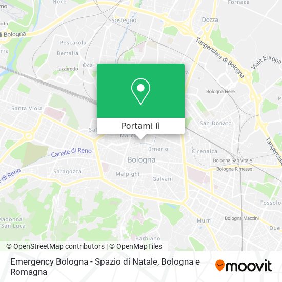 Mappa Emergency Bologna - Spazio di Natale