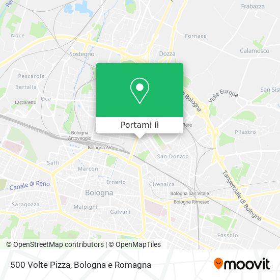 Mappa 500 Volte Pizza