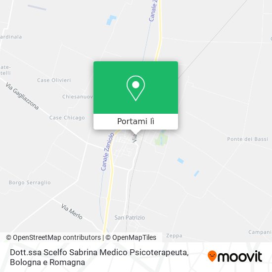 Mappa Dott.ssa Scelfo Sabrina Medico Psicoterapeuta