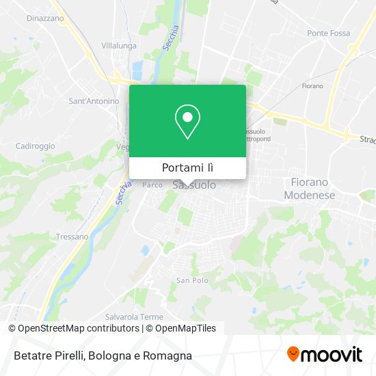 Mappa Betatre Pirelli