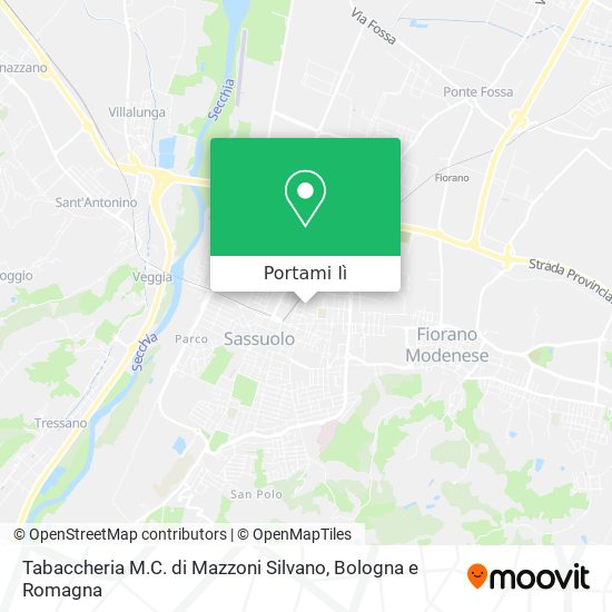 Mappa Tabaccheria M.C. di Mazzoni Silvano