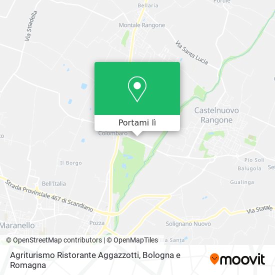 Mappa Agriturismo Ristorante Aggazzotti
