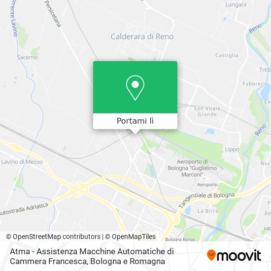 Mappa Atma - Assistenza Macchine Automatiche di Cammera Francesca
