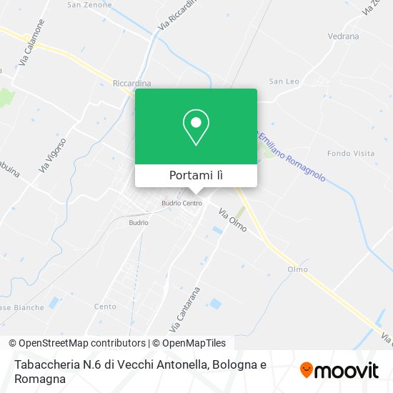 Mappa Tabaccheria N.6 di Vecchi Antonella