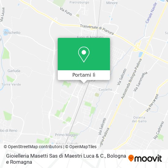 Mappa Gioielleria Masetti Sas di Maestri Luca & C.