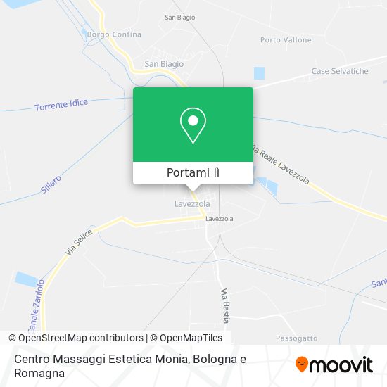 Mappa Centro Massaggi Estetica Monia