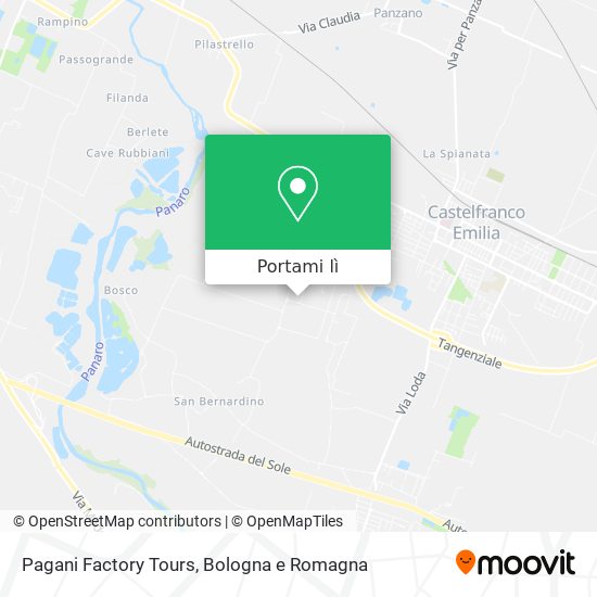 Mappa Pagani Factory Tours