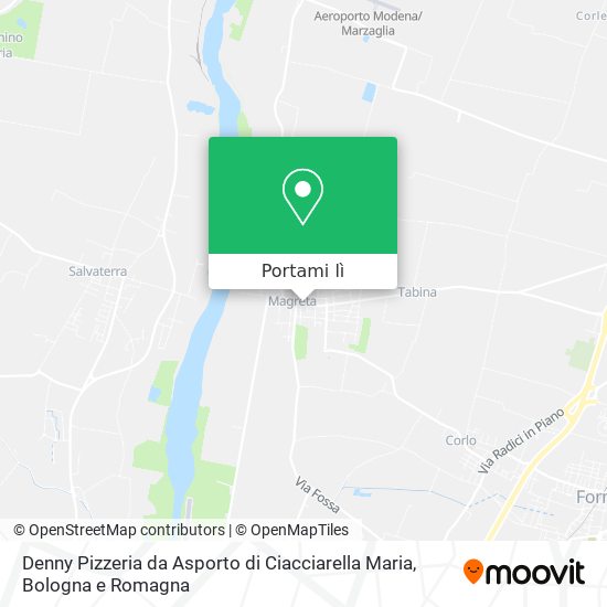 Mappa Denny Pizzeria da Asporto di Ciacciarella Maria