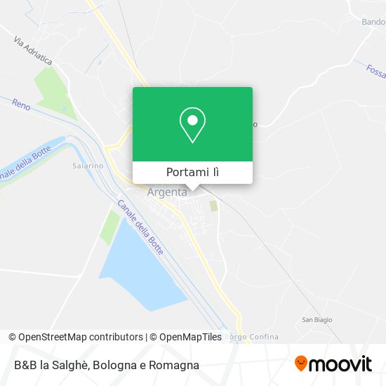 Mappa B&B la Salghè