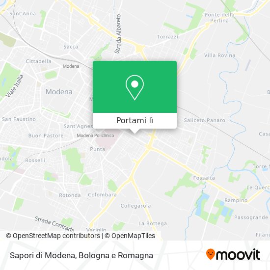 Mappa Sapori di Modena