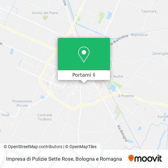 Mappa Impresa di Pulizie Sette Rose