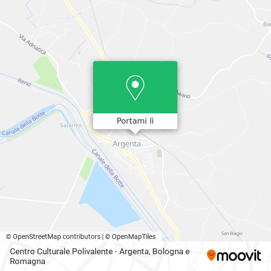 Mappa Centro Culturale Polivalente - Argenta