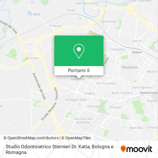 Mappa Studio Odontoiatrico Sternieri Dr. Katia