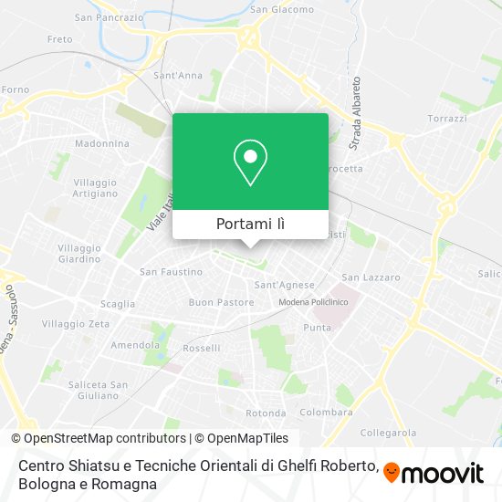 Mappa Centro Shiatsu e Tecniche Orientali di Ghelfi Roberto
