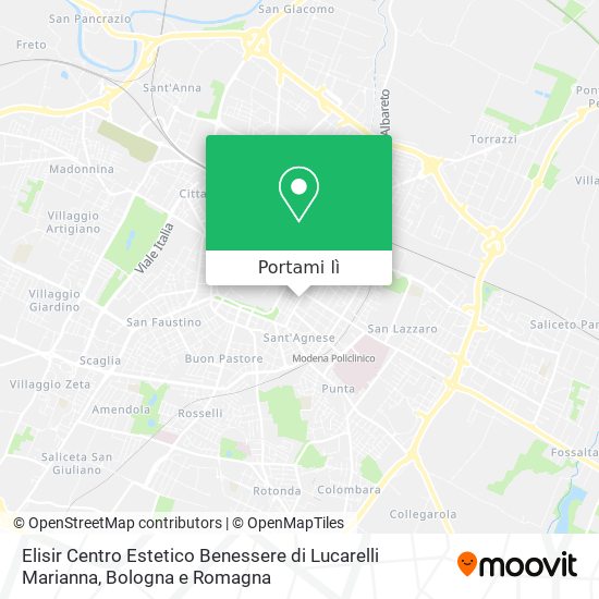 Mappa Elisir Centro Estetico Benessere di Lucarelli Marianna