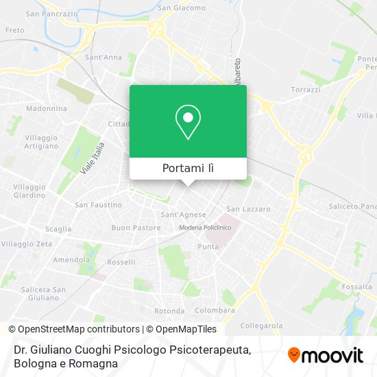 Mappa Dr. Giuliano Cuoghi Psicologo Psicoterapeuta