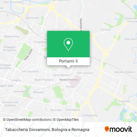 Mappa Tabaccheria Giovannoni