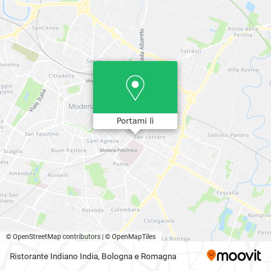 Mappa Ristorante Indiano India