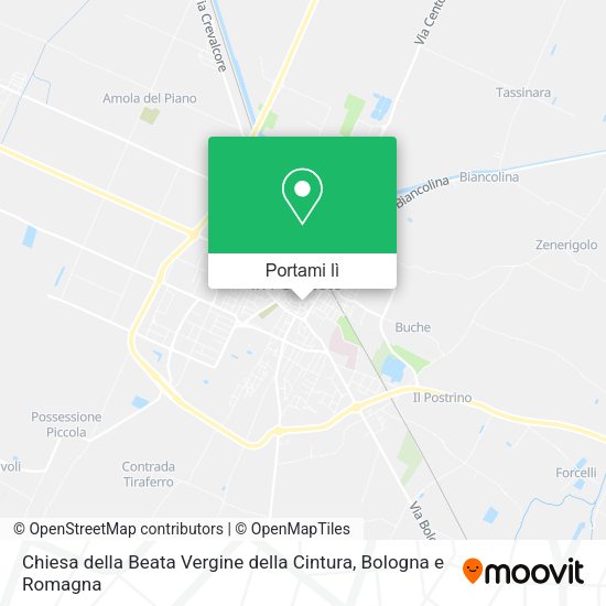 Mappa Chiesa della Beata Vergine della Cintura