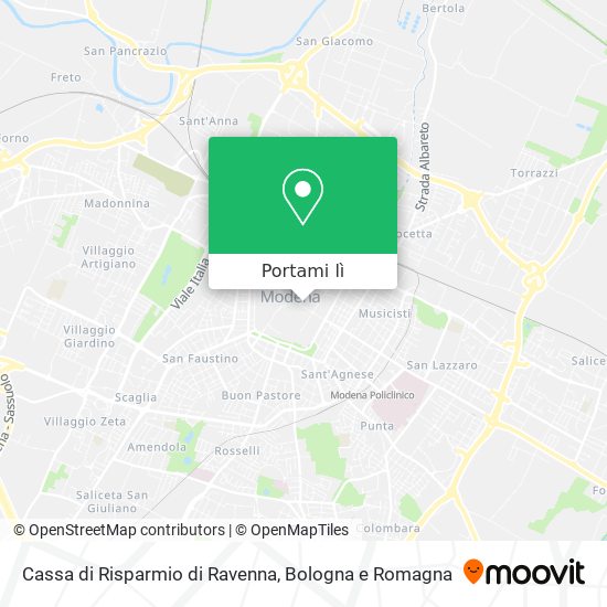 Mappa Cassa di Risparmio di Ravenna