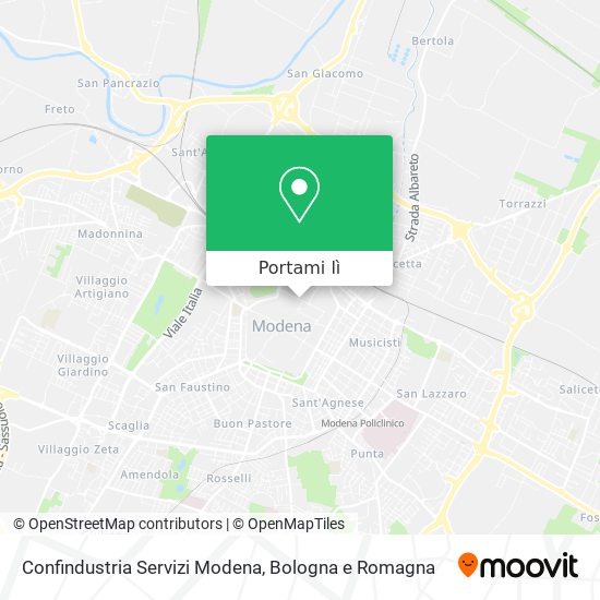 Mappa Confindustria Servizi Modena