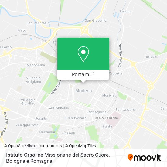 Mappa Istituto Orsoline Missionarie del Sacro Cuore