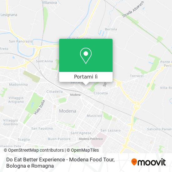 Mappa Do Eat Better Experience - Modena Food Tour