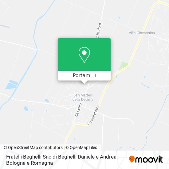 Mappa Fratelli Beghelli Snc di Beghelli Daniele e Andrea