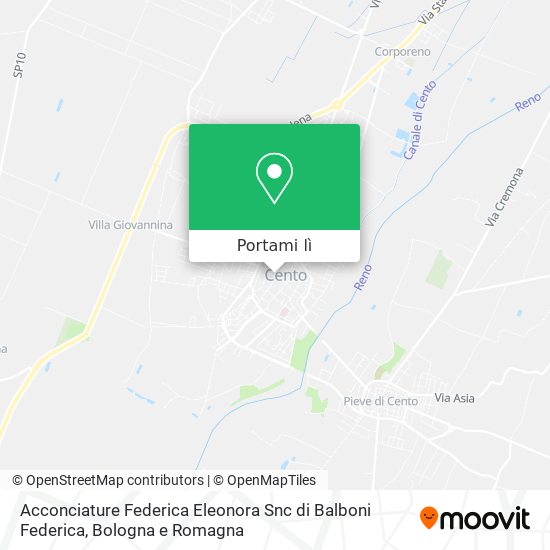 Mappa Acconciature Federica Eleonora Snc di Balboni Federica