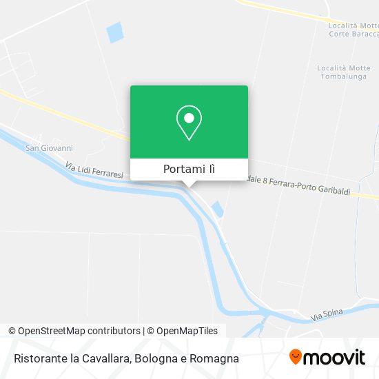 Mappa Ristorante la Cavallara