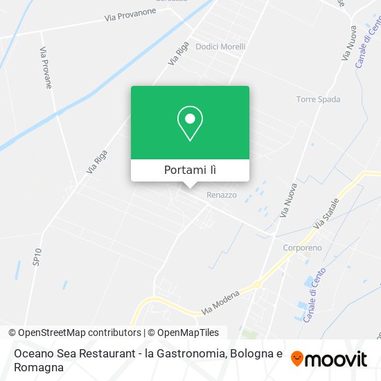Mappa Oceano Sea Restaurant - la Gastronomia