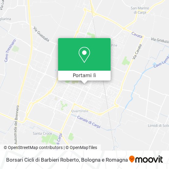Mappa Borsari Cicli di Barbieri Roberto