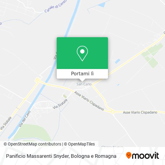 Mappa Panificio Massarenti Snyder