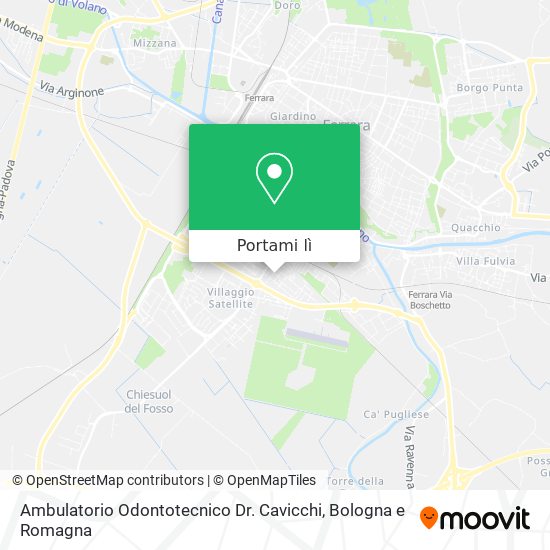 Mappa Ambulatorio Odontotecnico Dr. Cavicchi