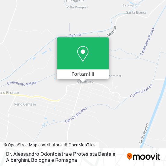 Mappa Dr. Alessandro Odontoiatra e Protesista Dentale Alberghini