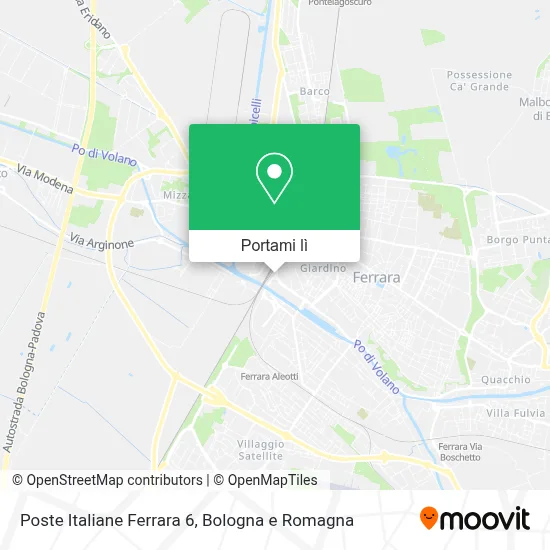 Mappa Poste Italiane Ferrara 6