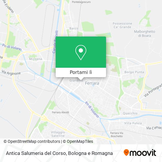 Mappa Antica Salumeria del Corso