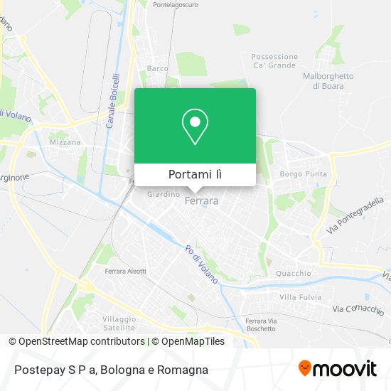 Mappa Postepay S P a