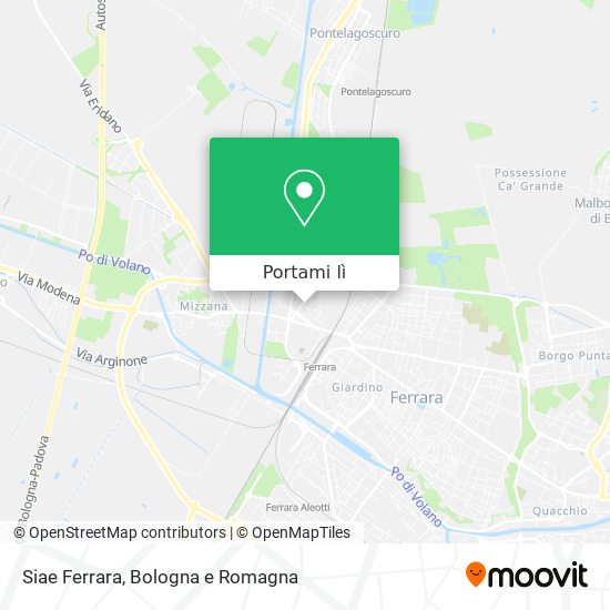 Mappa Siae Ferrara
