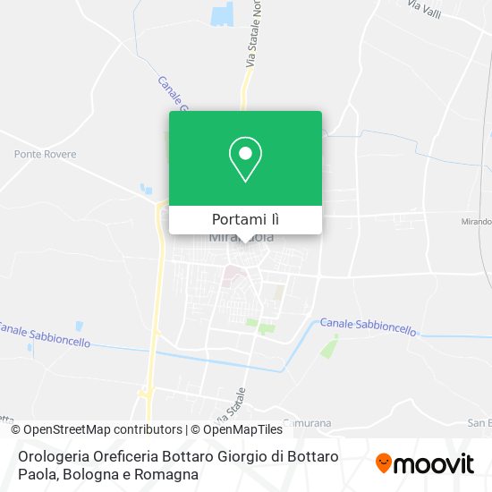 Mappa Orologeria Oreficeria Bottaro Giorgio di Bottaro Paola