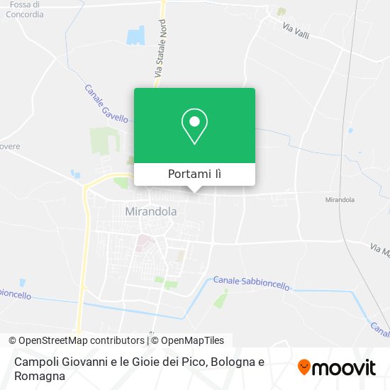 Mappa Campoli Giovanni e le Gioie dei Pico