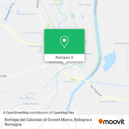 Mappa Bottega del Calzolaio di Govoni Marco