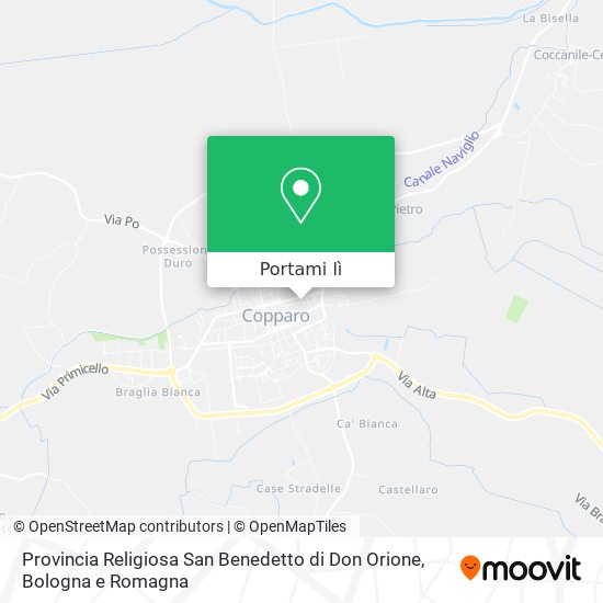 Mappa Provincia Religiosa San Benedetto di Don Orione