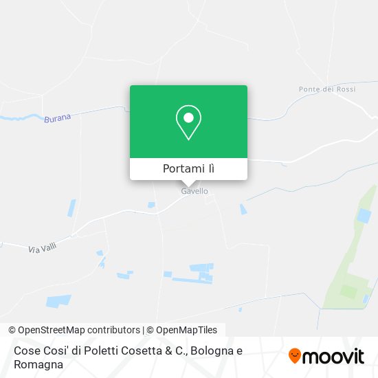 Mappa Cose Cosi' di Poletti Cosetta & C.