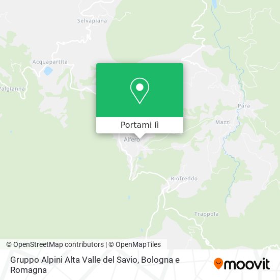 Mappa Gruppo Alpini Alta Valle del Savio