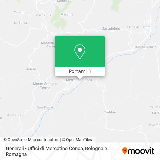 Mappa Generali - Uffici di Mercatino Conca