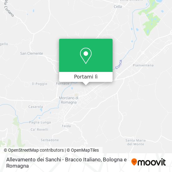 Mappa Allevamento dei Sanchi - Bracco Italiano