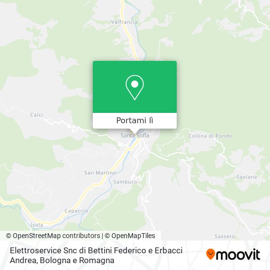 Mappa Elettroservice Snc di Bettini Federico e Erbacci Andrea