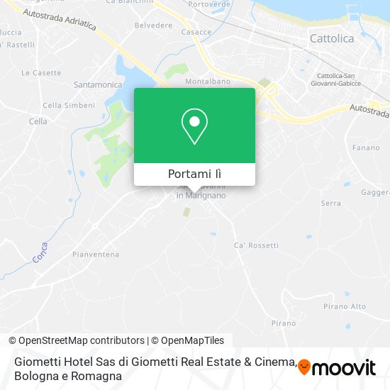 Mappa Giometti Hotel Sas di Giometti Real Estate & Cinema