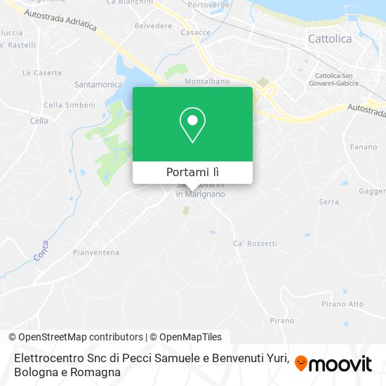Mappa Elettrocentro Snc di Pecci Samuele e Benvenuti Yuri